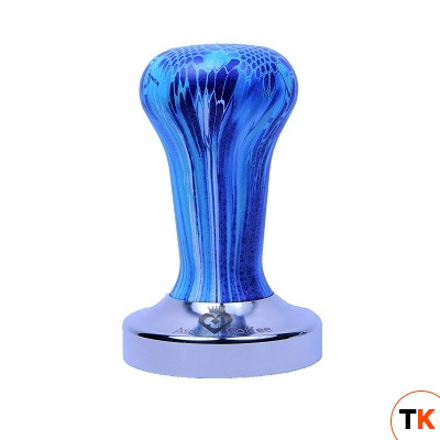 Темпер д/кофе d58мм «Ergo Graphic», цвет Saphire Piton, нерж. сталь 1245008_1101580 - Asso Coffee - 368306