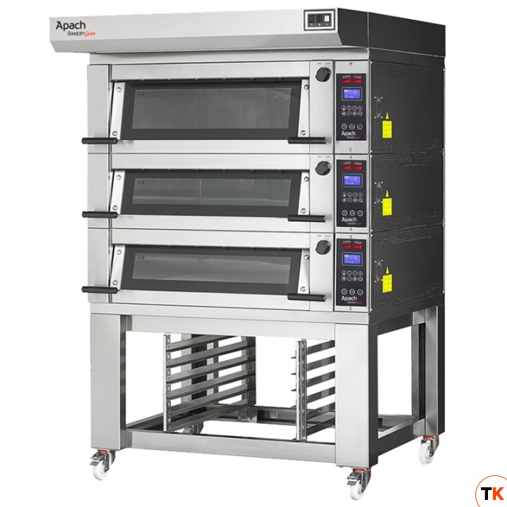 ПЕЧЬ ПОДОВАЯ С ПОДСТАВКОЙ С НАПРАВЛЯЮЩИМИ APACH BAKERY LINE E2LK2SHSE DPBI-T - Apach Bakery Line - 398102