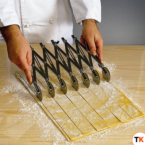 Резак д/пасты (5 плоских, 5 рифленых), нерж.сталь ROTINOX 5 P/O - MARTELLATO - 364964
