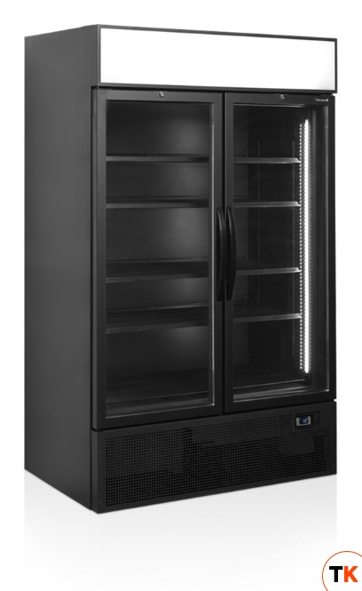 ШКАФ ХОЛОДИЛЬНЫЙ СО СТЕКЛОМ TEFCOLD FSC1200H BLACK - Tefcold - 399000