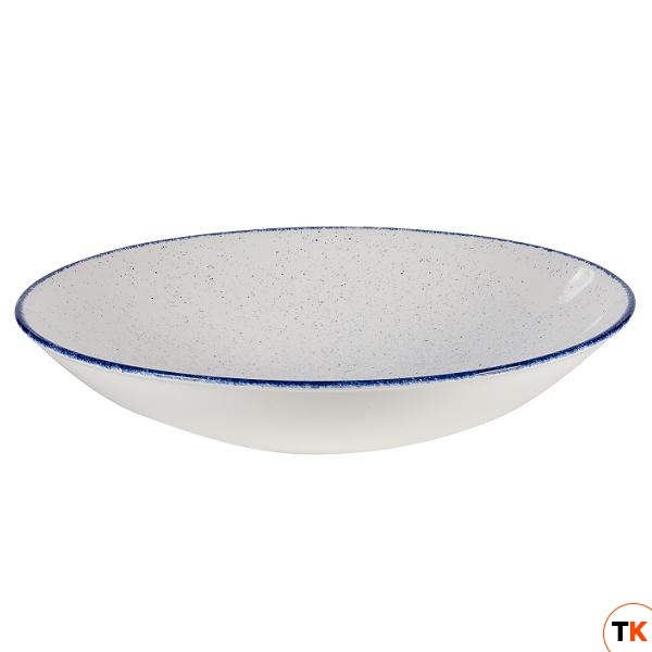 Салатник сервировочный 5,0л d38,5см h8,8см, без борта, Stonecast Buffet, цвет Indigo Blue SHBIAC141 - CHURCHILL - 365782