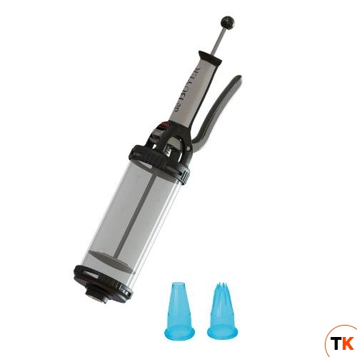 Шприц кондитерский 0,75л, дозирующий, с двумя насадками, п/к - DE BUYER - 373003