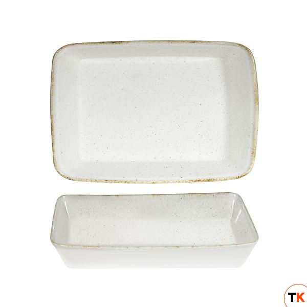Форма для запекания 38х25см h6,2см 3,5л, Stonecast Hints, цвет Barley White SHWHRLBD1 - CHURCHILL - 369167