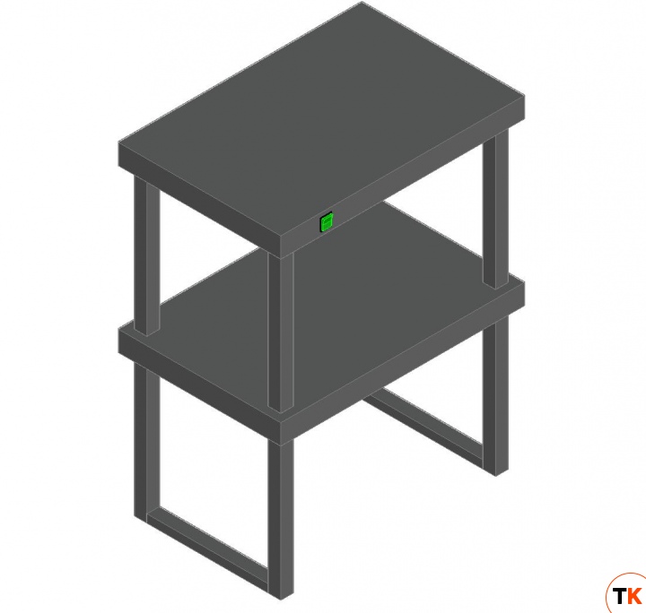 ПОЛКА ТЕПЛОВАЯ ДВУХЪЯРУСНАЯ HICOLD TP2K-6/4 - Hicold - 210325