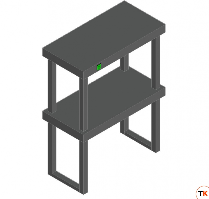 ПОЛКА ТЕПЛОВАЯ ДВУХЪЯРУСНАЯ HICOLD TP2K-6/3 - Hicold - 200008
