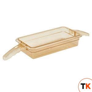 Гастроемкость GN1/3-65 H-PAN с 2-мя ручками Cambro, янтарный поликарбонат 32HP2H-150 - Cambro - 403438