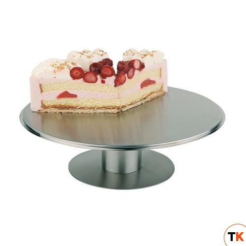 Подставка д/торта d30см h7cм, вращающаяся, без крышки, s/s 00463APS - APS - 364450