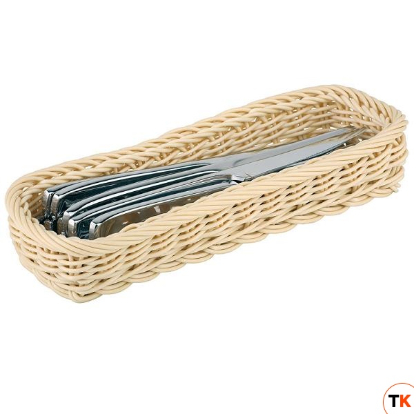 Емкость для столовых приборов 27х10x4,5см, полиротанг 40131APS - APS - 360267