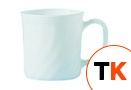 Кружка «Трианон» 290мл, стекло d=8см, h=9см ,L=11см, белый, 2204/D6880arc - ARCOROC - 377638