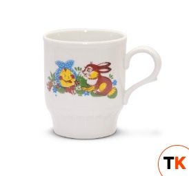 Кружка 210 (190мл) фарфор с ручкой  
