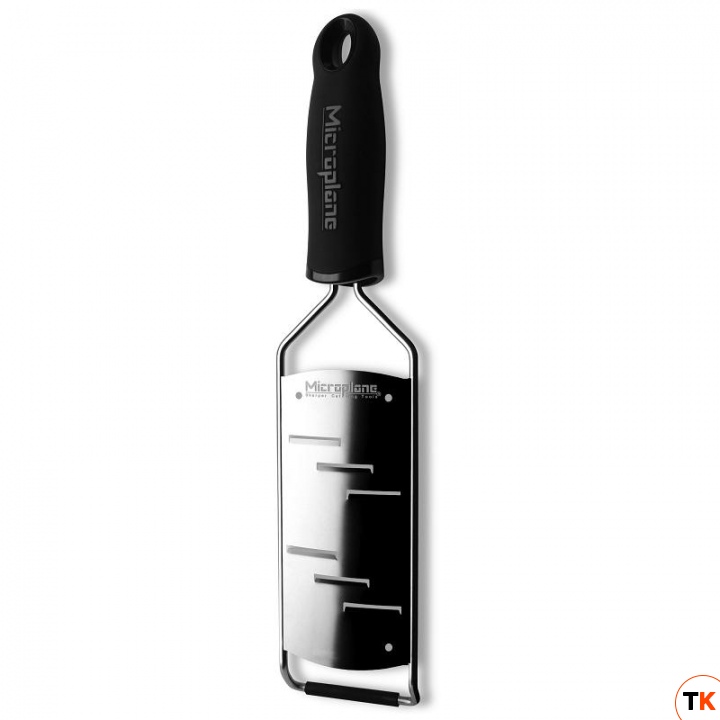 Терка Gourmet крупная стружка, нерж.сталь, ручка пластиковая, цвет черный 45006 - MICROPLANE - 368317