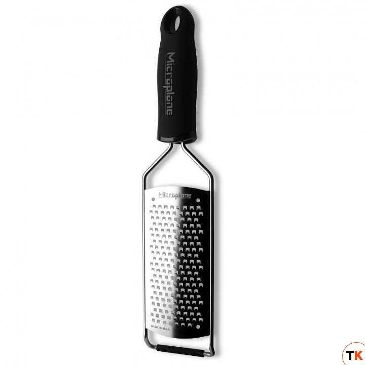 Терка Gourmet крупная, нерж.сталь, ручка пластиковая, цвет черный 45000 - MICROPLANE - 368319