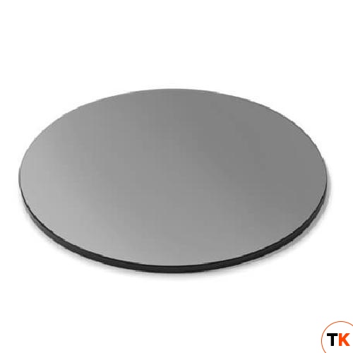 Полка SKYCAP, d35,6см h1см, закаленное стекло, цвет черный SG004 - ROSSETO - 364573