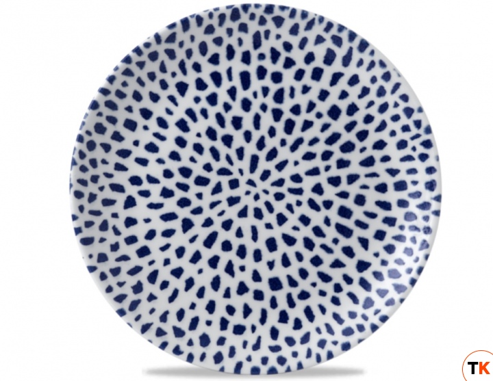 Тарелка мелкая 28.8см Terrazzo Blue TZBLEV111 - Dudson - 400500