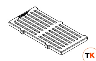 РЕШЕТКА КОЛОСНИКОВАЯ Д/ПЕЧЕЙ JOSPER 17,9X34,2СМ 250197 - JOSPER - 407121