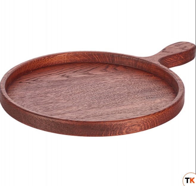 Доска для подачи;дуб;D=300,H=25мм;махагон 04091028 - PPwood - 398497