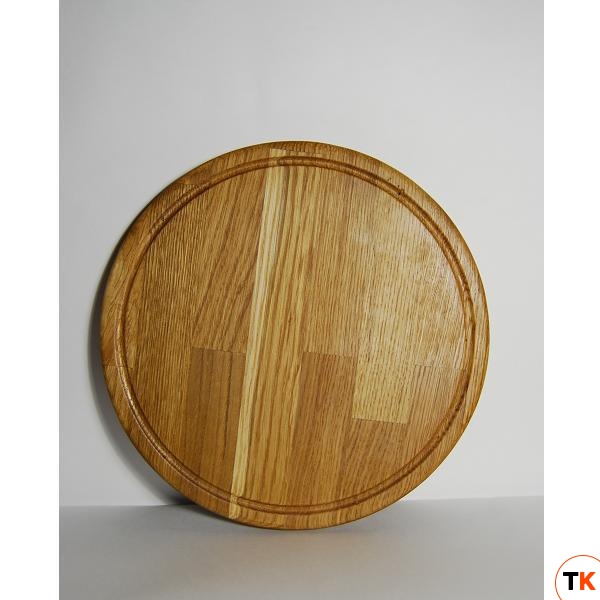 Доска для пиццы d400мм, с желобом, серия Pizzas, ясень, цвет TR05 PZ0110007-TR05 - MyWood - 359914