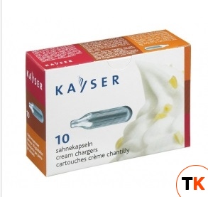 Баллончики для сифона для взбивания сливок 10шт. Kayser (N2O) 31766 - KAYSER - 382264