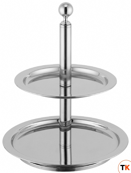 Этажерка для фруктов 2-х ярусная d43-34см h50см, нерж.сталь 50951542 - Pintinox - 413828