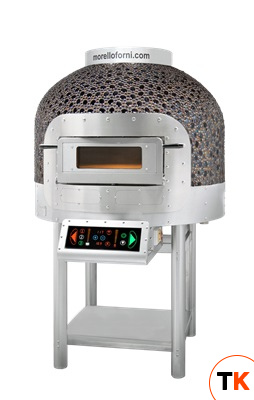 ПЕЧЬ РОТАЦИОННАЯ MORELLO FORNI FRV100 CUPOLA MOSAICO BLACK CRYSTAL DROPS - Morello Forni - 421570