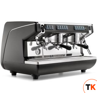КОФЕМАШИНА APPIA LIFE 2GR V/ ЧЕРНЫЙ+ЭКОНОМАЙЗЕР+ВЫСОКАЯ ГРУППА+EASY CREAM 1Ф 178092 - Nuova Simonelli - 422966