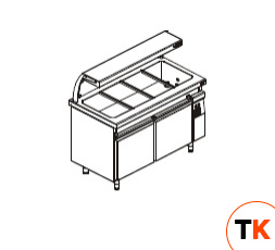 ПРИЛАВОК ДЛЯ ГОРЯЧИХ БЛЮД KOGAST SBM-14-4-CT - Kogast Grosuplje - 424875