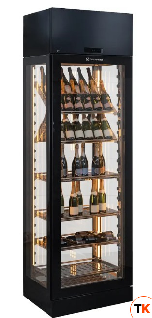 ШКАФ ВИННЫЙ ВЕНТ.TECFRIGO IMPERIAL 26 ЧЕРНЫЙ + ПОЛКИ VERTICAL НАБОР - Tecfrigo - 424941