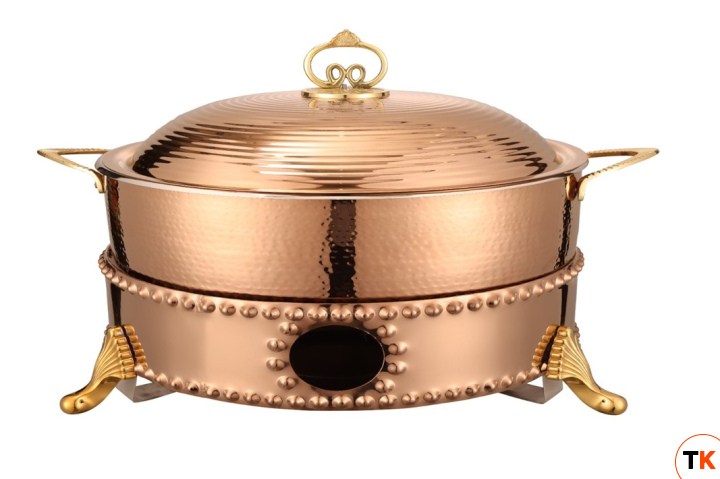 Мармит настольный (чефиндиш) круглый 6л, Moroccan Rose Gold MR/2/6 - MACO - 426834