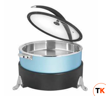 Мармит настольный (чефиндиш) круглый 6,5л, Blue Poppins PPB/BU/6 - MACO - 427560