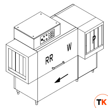 МАШИНА ПОСУДОМОЕЧНАЯ DIHR RX 184 LC SX - Dihr - 204912