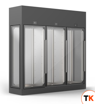ШКАФ ВИННЫЙ ENOFRIGO WINE LIBRARY 20 WALL 3V DX-SX 3P H2200 VT F СЕРЫЙ+ПОЛКИ R - Enofrigo - 430863
