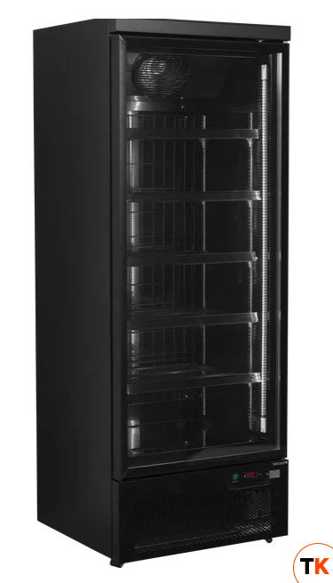 ШКАФ МОРОЗИЛЬНЫЙ СО СТЕКЛОМ TEFCOLD ATOM MAXI F1DBB ЧЕРНЫЙ - Tefcold - 432734