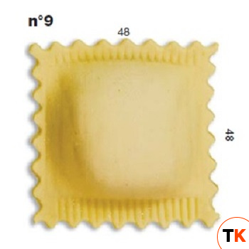 ШТАМП Д/РАВИОЛИ ДЛЯ НАСАДКИ LA MONFERRINA MULTIPASTA КВАДРАТ 48Х48 ММ 9 - LA MONFERRINA. - 433428
