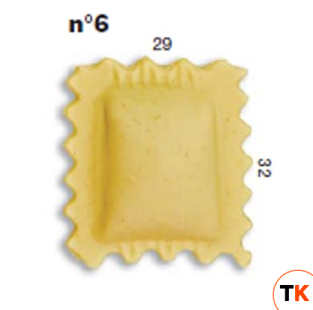 ШТАМП Д/РАВИОЛИ ДЛЯ НАСАДКИ LA MONFERRINA MULTIPASTA КВАДРАТ 29Х32 ММ 6 - LA MONFERRINA. - 433431
