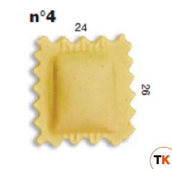 ШТАМП Д/РАВИОЛИ ДЛЯ НАСАДКИ LA MONFERRINA MULTIPASTA КВАДРАТ 24Х26 ММ 4 - LA MONFERRINA. - 433435