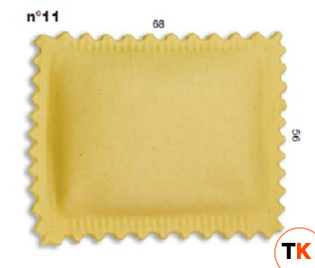 ШТАМП Д/РАВИОЛИ ДЛЯ НАСАДКИ LA MONFERRINA MULTIPASTA КВАДРАТ 68Х56 ММ 11 - LA MONFERRINA. - 433436