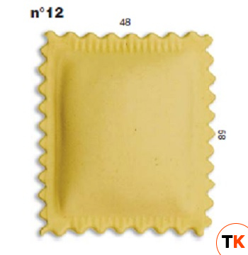 ШТАМП Д/РАВИОЛИ ДЛЯ НАСАДКИ LA MONFERRINA MULTIPASTA КВАДРАТ 48Х58 ММ 12 - LA MONFERRINA. - 433437