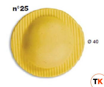 ШТАМП Д/РАВИОЛИ ДЛЯ НАСАДКИ LA MONFERRINA MULTIPASTA КРУГ ДИАМ. 40 ММ 25 - LA MONFERRINA. - 433445