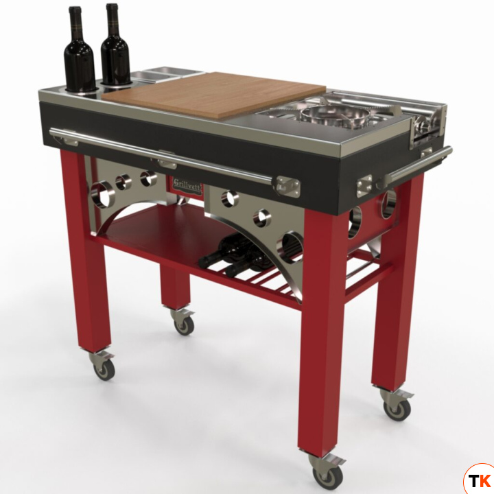 СТОЛ-ТЕЛЕЖКА GRILLVETT FLAMBE ДЛЯ ФЛАМБИРОВАНИЯ - GRILLVETT - 422859