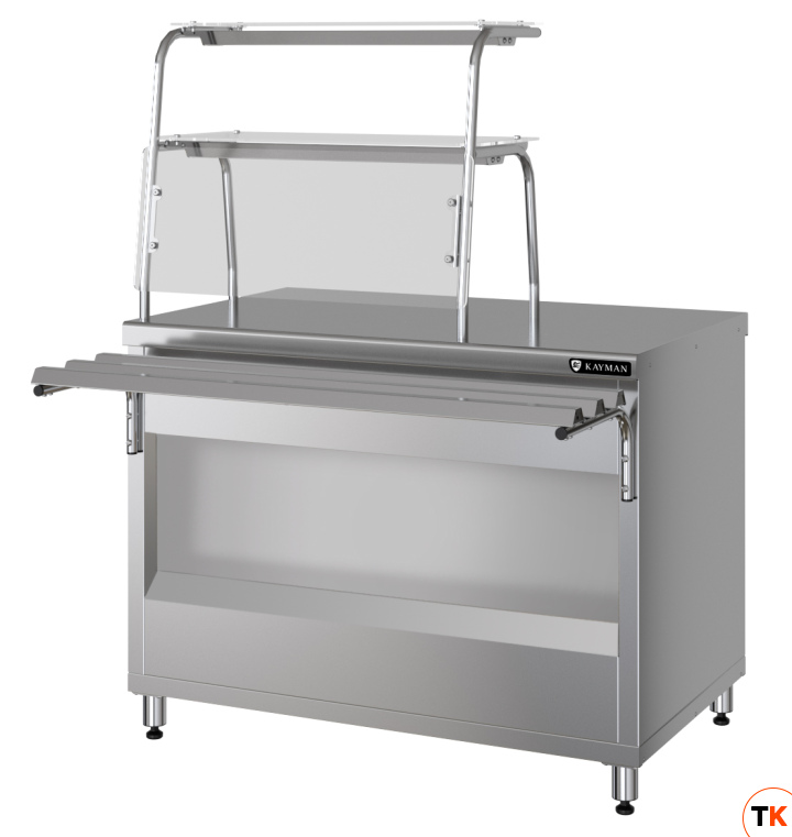 ПРИЛАВОК НЕЙТРАЛЬНЫЙ С 2-МЯ ПОЛКАМИ KAYMAN ПН-1120-2П-МХ - Kayman - 435452