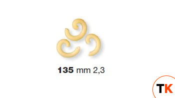 ФОРМА LA MONFERRINA ДЛЯ P6/P12 GRAMIGNA 2,3 MM 135 БРОНЗА - LA MONFERRINA. - 436601