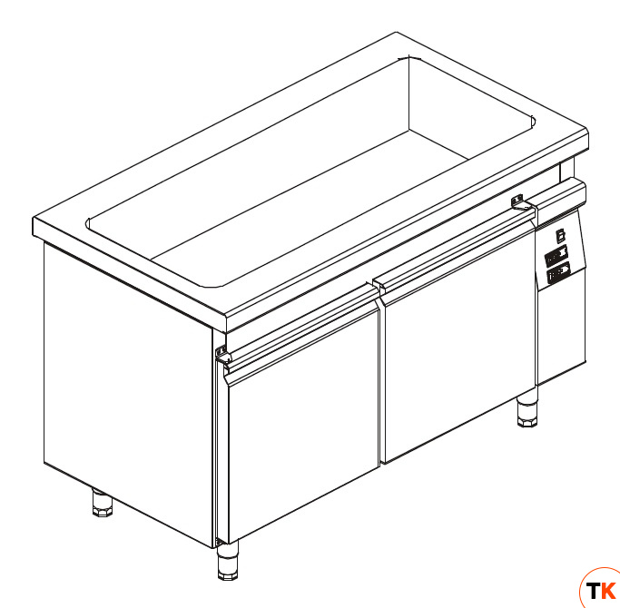 ПРИЛАВОК Д/ 1 И 2 БЛЮД KOGAST SBM-14-4 55385 - Kogast Grosuplje - 437624