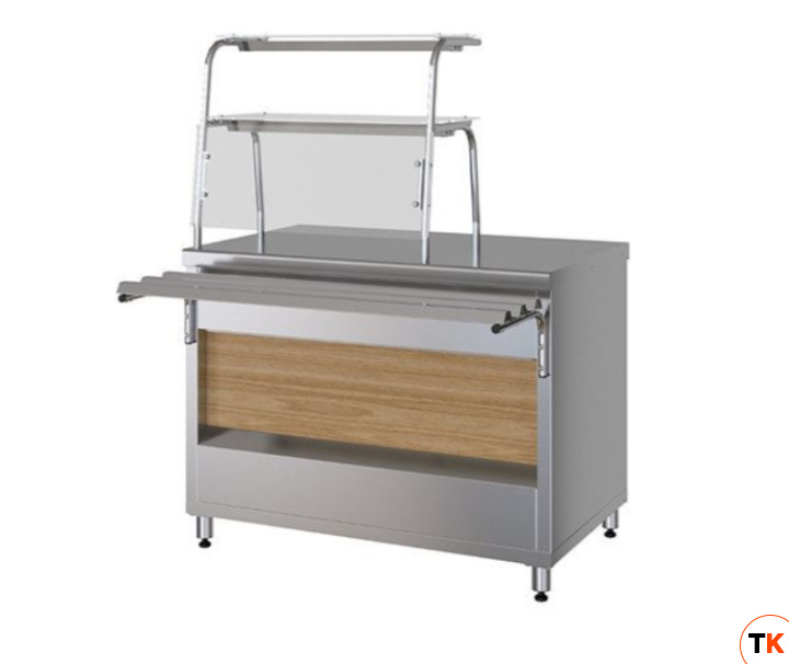 ПРИЛАВОК НЕЙТРАЛЬНЫЙ С 2-МЯ ПОЛКОЙ KAYMAN ПН-1500-2П-01-МХ ДЕР. ЯПОНСКИЙ ДУБ - Kayman - 435625