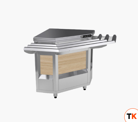 ПРИЛАВОК НЕЙТРАЛЬНЫЙ KAYMAN ПНВШ-90-01-МХ ВНЕШНИЙ УГЛОВОЙ ДЕР. КЛЕН - Kayman - 435626