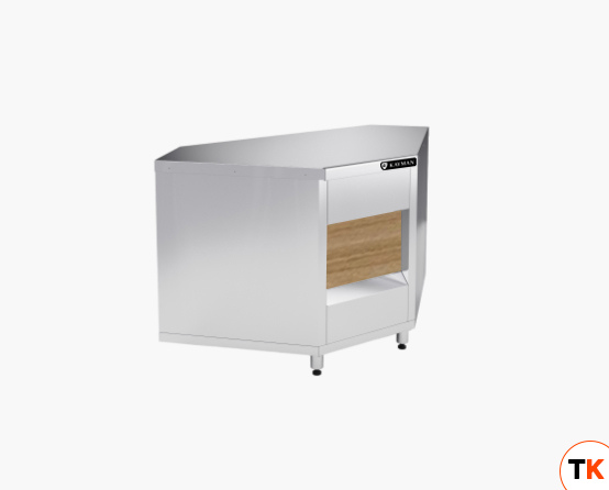 ПРИЛАВОК НЕЙТРАЛЬНЫЙ KAYMAN ПНВН-90-01-МХ ВНУТРЕННИЙ УГЛОВОЙ ДЕР. ЯПОНСКИЙ ДУБ - Kayman - 435631