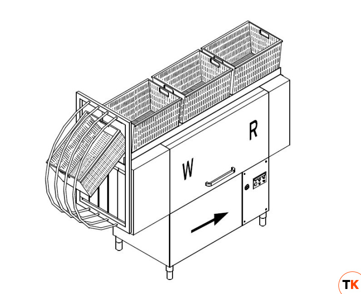МАШИНА Д/МОЙКИ ЯЩИКОВ DIHR VX 231 SX SPECIAL+XP+DDE+PI - Dihr - 438115