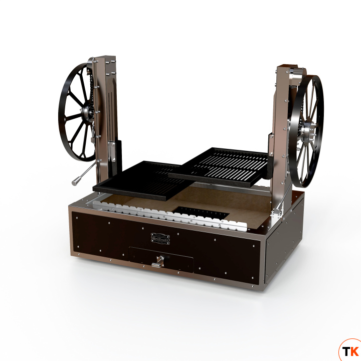 ГРИЛЬ УГОЛЬНЫЙ GRILLVETT CORVETTE M2 (ЧЕРНЫЙ) - GRILLVETT - 438123