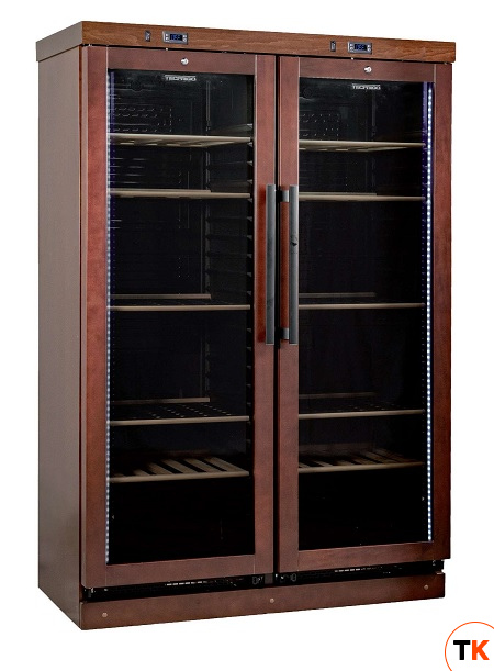 ШКАФ ВИННЫЙ СТАТ.ДЕРЕВ. CANTINETTA 2P ТЕМН.ОРЕХ - Tecfrigo - 439656