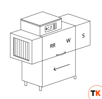 МАШИНА ПОСУДОМОЕЧНАЯ DIHR RX 144 SX+DDE+XP+DR64 - Dihr - 439671