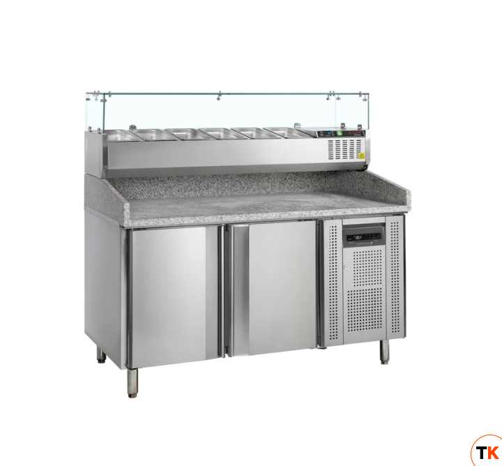СТОЛ ДЛЯ ПИЦЦЫ TEFCOLD PT1200 + GVC38-150 - Tefcold - 440254